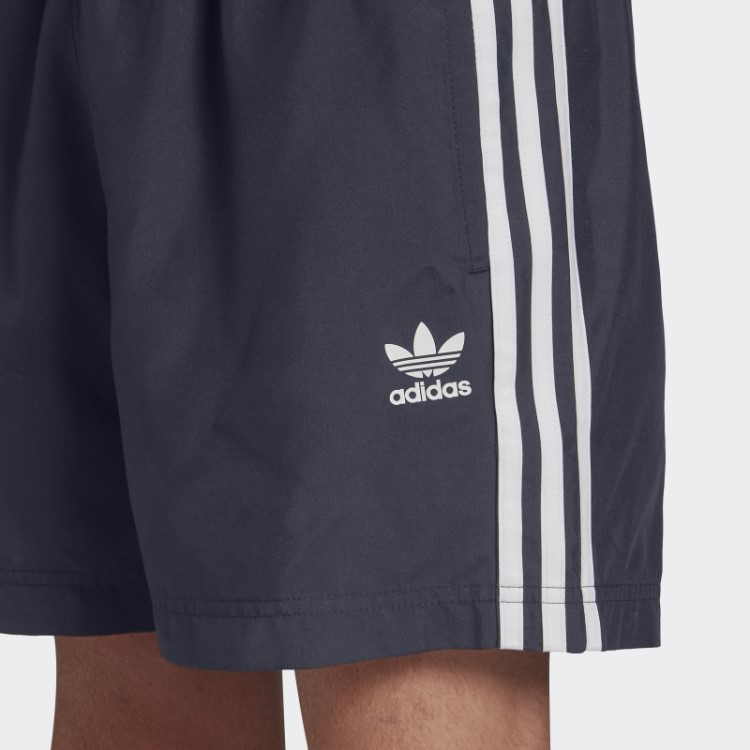 Short De Natação Adidas Navy Adicolor Classics Com As Três Listras