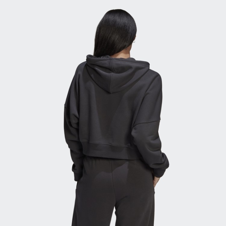 Moletom Cropped De Carbono Adidas