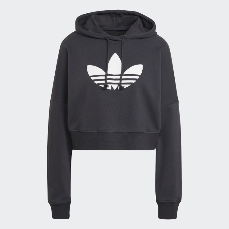 Moletom Cropped De Carbono Adidas