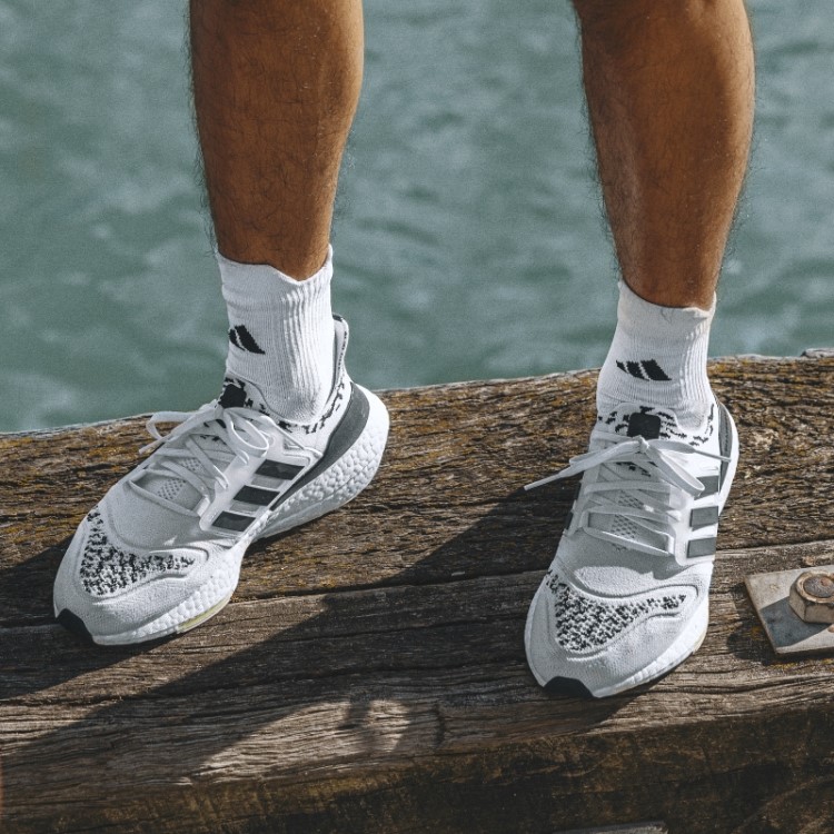 Meias Brancas Adidas Running X Supernova Quarter Performance