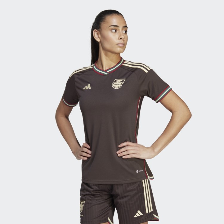 Camisa Adidas Night Brown Jamaica 23 Fora