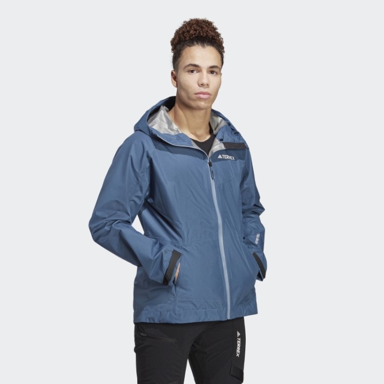 Jaqueta De Chuva Adidas Terrex Xperior Gore-tex Paclite Aço