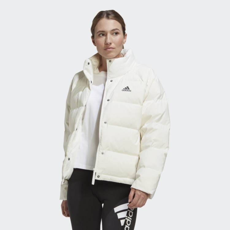 Jaqueta Branca Adidas Helionic Relaxada