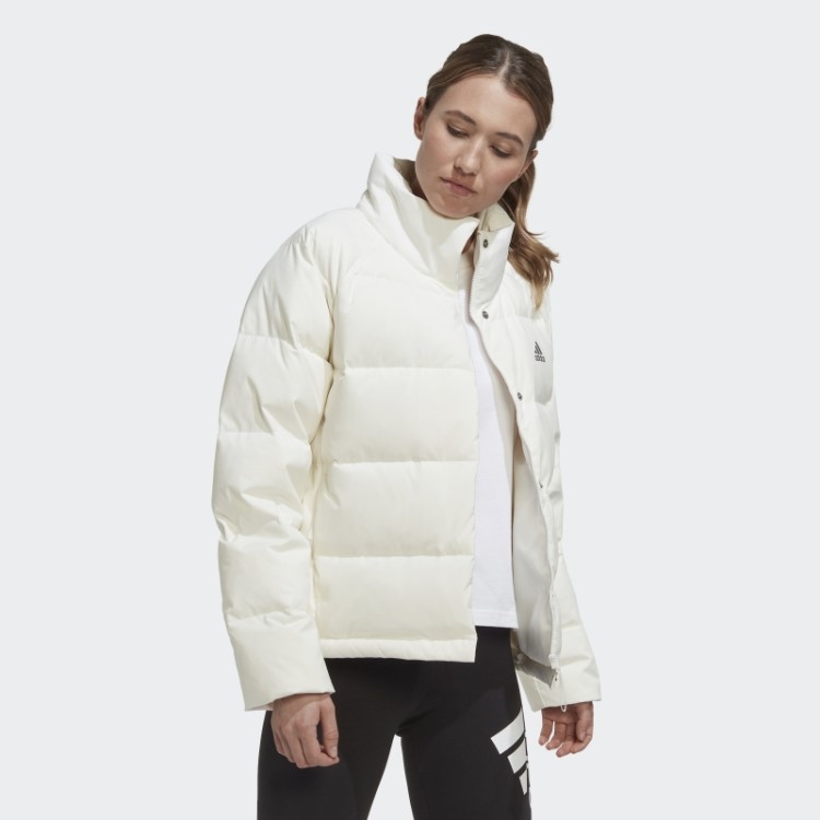 Jaqueta Branca Adidas Helionic Relaxada
