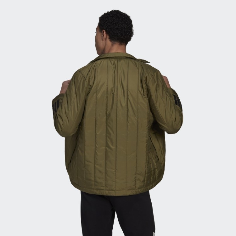 Adidas Itavic Camisa 3 Listras Lite Jaqueta Verde-oliva