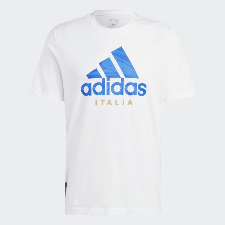 Camiseta Estampada Italia Branca Adidas