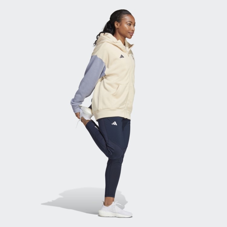 Adidas Sand Boston Marathon 2023 Feito Com A Natureza Moletom De Corrida Com Zíper Completo