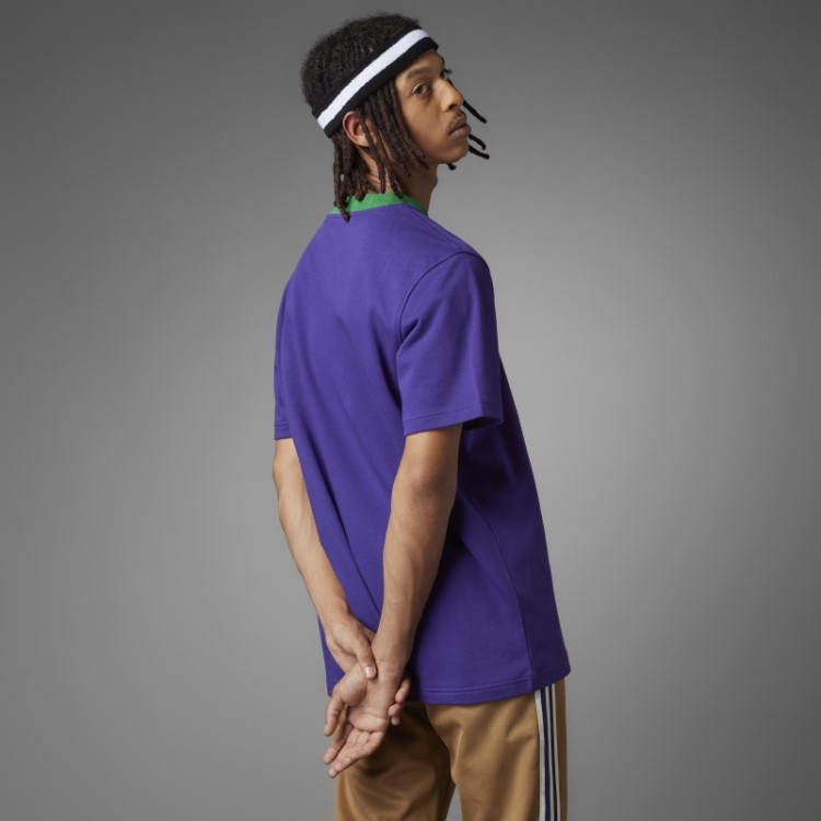 Camiseta Adicolor Heritage Now Grande Com Trevo Adidas Rich Purple