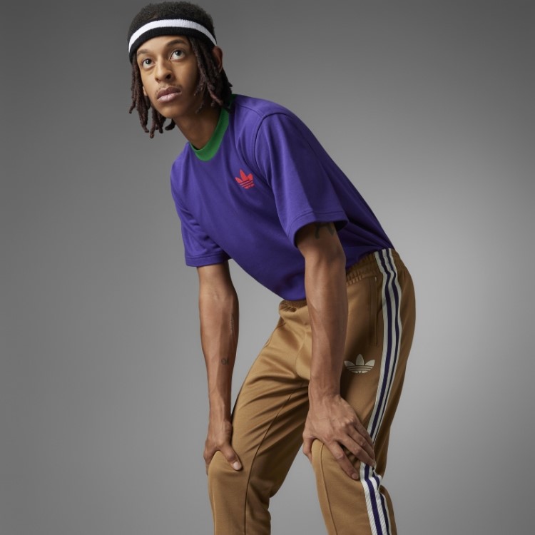 Camiseta Adicolor Heritage Now Grande Com Trevo Adidas Rich Purple