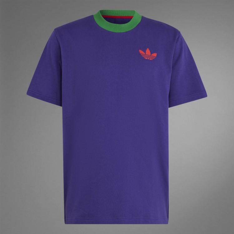 Camiseta Adicolor Heritage Now Grande Com Trevo Adidas Rich Purple