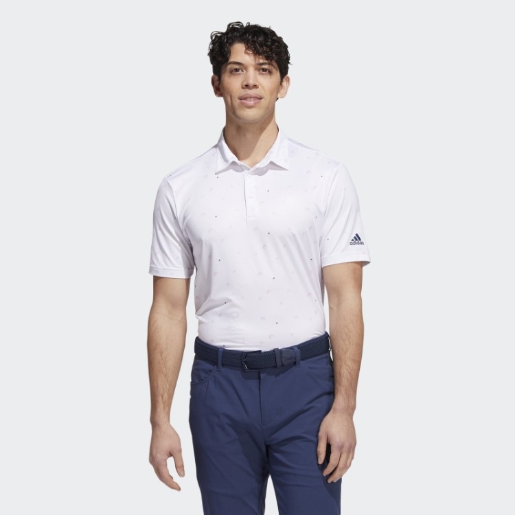 Camisa Polo Com Estampa Allover Branca Ultimate365 Adidas