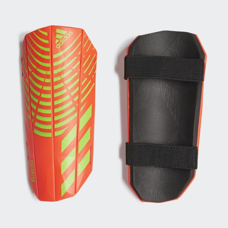 Caneleiras De Treinamento Predator Edge Vermelho Adidas