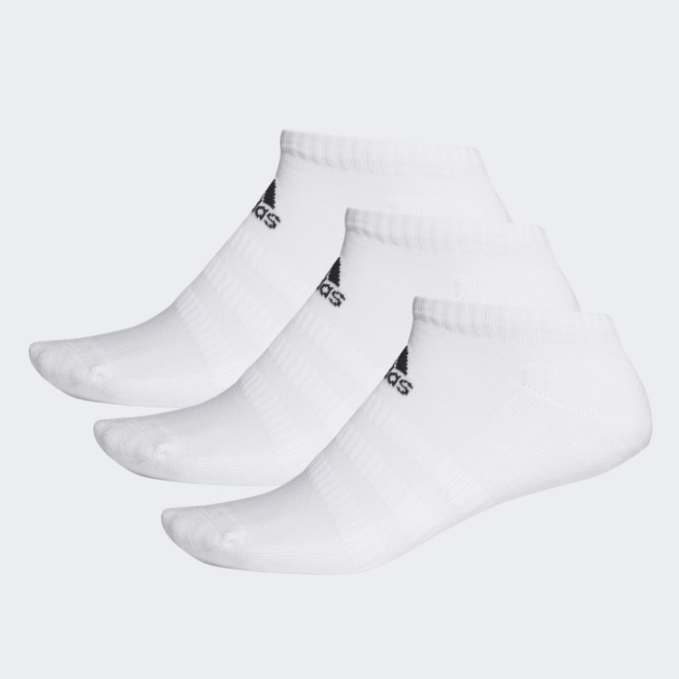 Meias De Cano Baixo Almofadadas Adidas Brancas