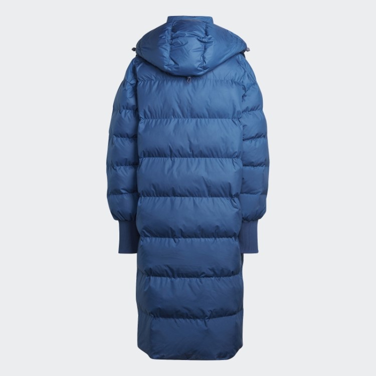 Adidas By Stella Mccartney Jaqueta De Inverno Longa Acolchoada Moda Mistério Azul