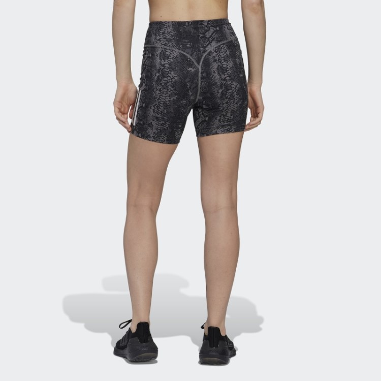 Shorts Justos De Treino De Cintura Alta Hyperglam Aeroready Adidas Multicolor