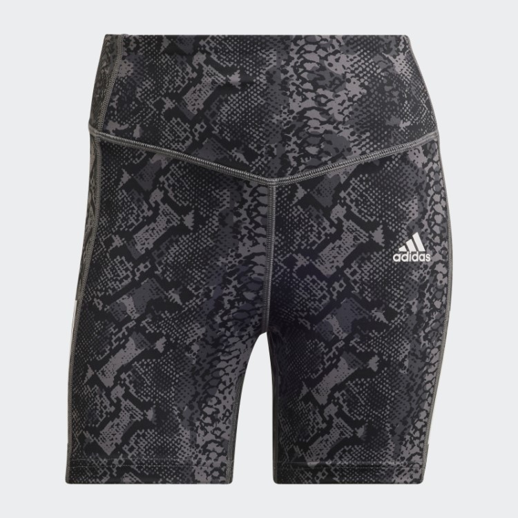 Shorts Justos De Treino De Cintura Alta Hyperglam Aeroready Adidas Multicolor