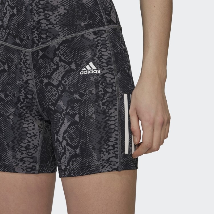 Shorts Justos De Treino De Cintura Alta Hyperglam Aeroready Adidas Multicolor