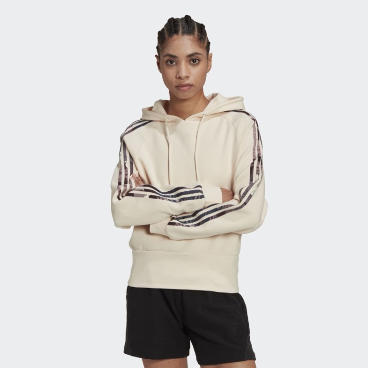 Moletom Com Estampa Allover Ecru Matiz Adidas