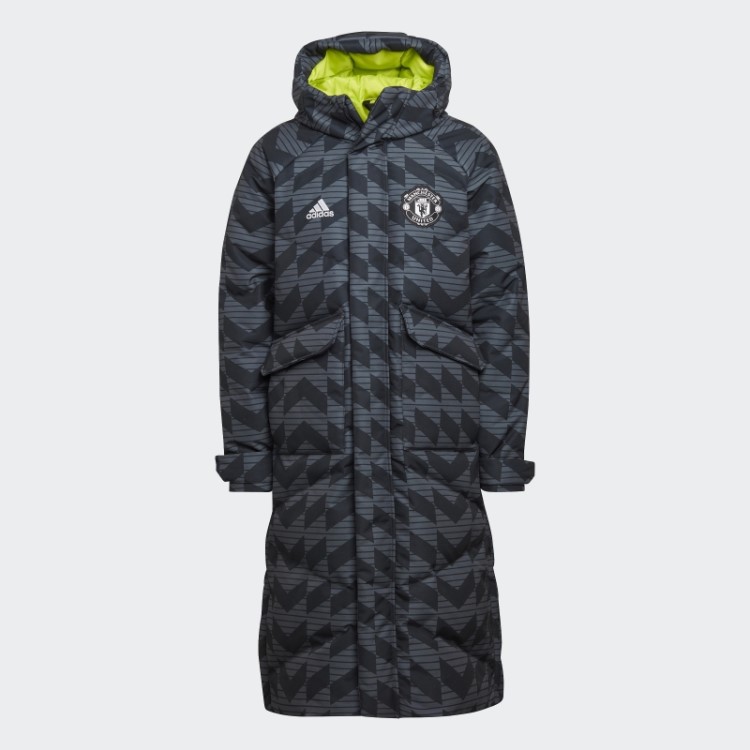 Manchester United Lifestyler Baixo Casaco Preto Adidas