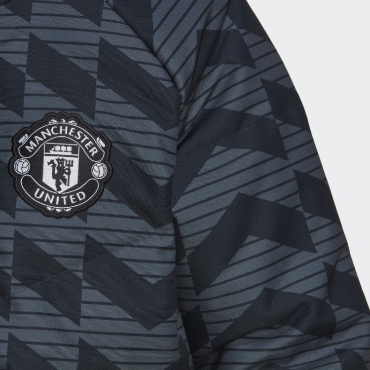 Manchester United Lifestyler Baixo Casaco Preto Adidas