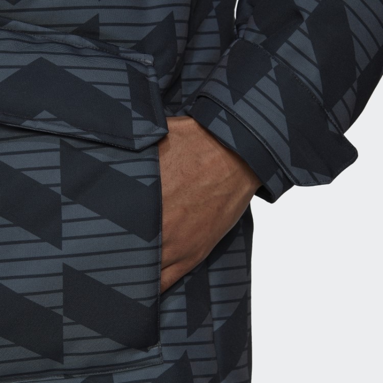 Manchester United Lifestyler Baixo Casaco Preto Adidas