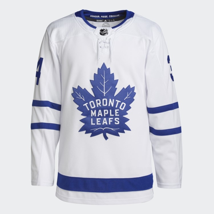 Maple Leafs Matthews Away Camisa Branca Autêntica Adidas