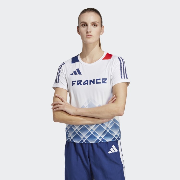 Camiseta Branca Com Estampa Allover Adidas Run Fast