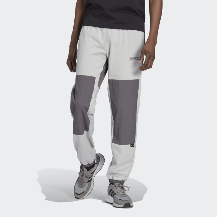 Calça De Trilha Misturada De Tecido De Inverno Adidas Adventure Cinza Quente