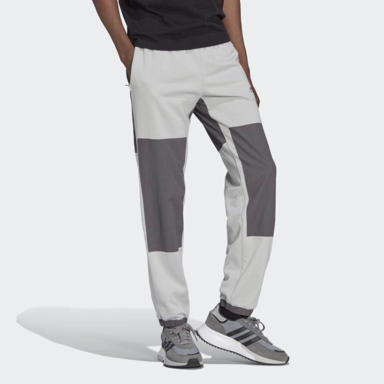 Calça De Trilha Misturada De Tecido De Inverno Adidas Adventure Cinza Quente