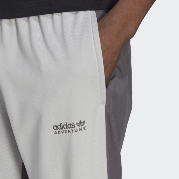 Calça De Trilha Misturada De Tecido De Inverno Adidas Adventure Cinza Quente