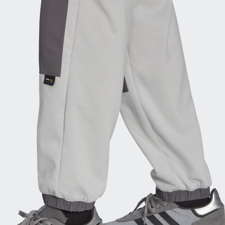 Calça De Trilha Misturada De Tecido De Inverno Adidas Adventure Cinza Quente