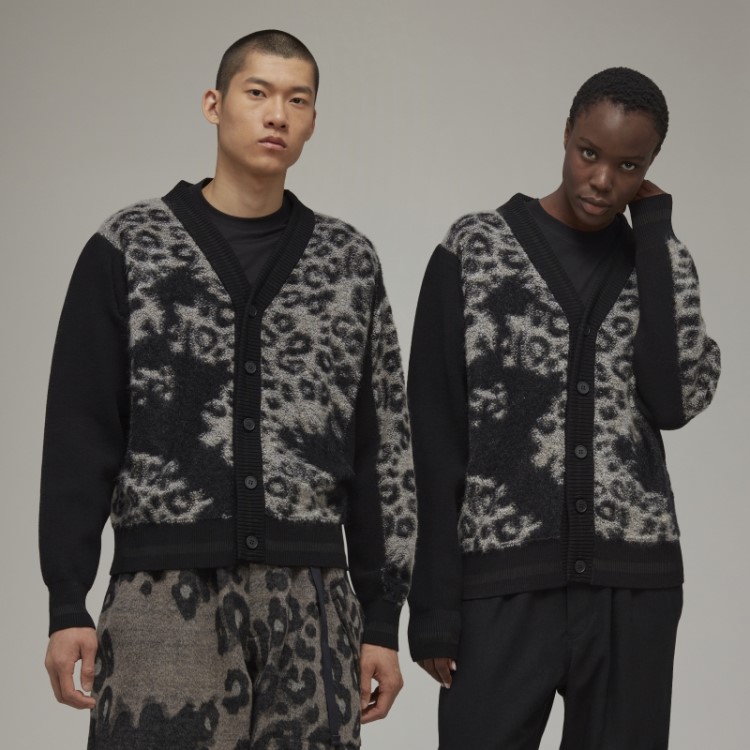 Cardigã De Malha Leopardo Adidas Y-3