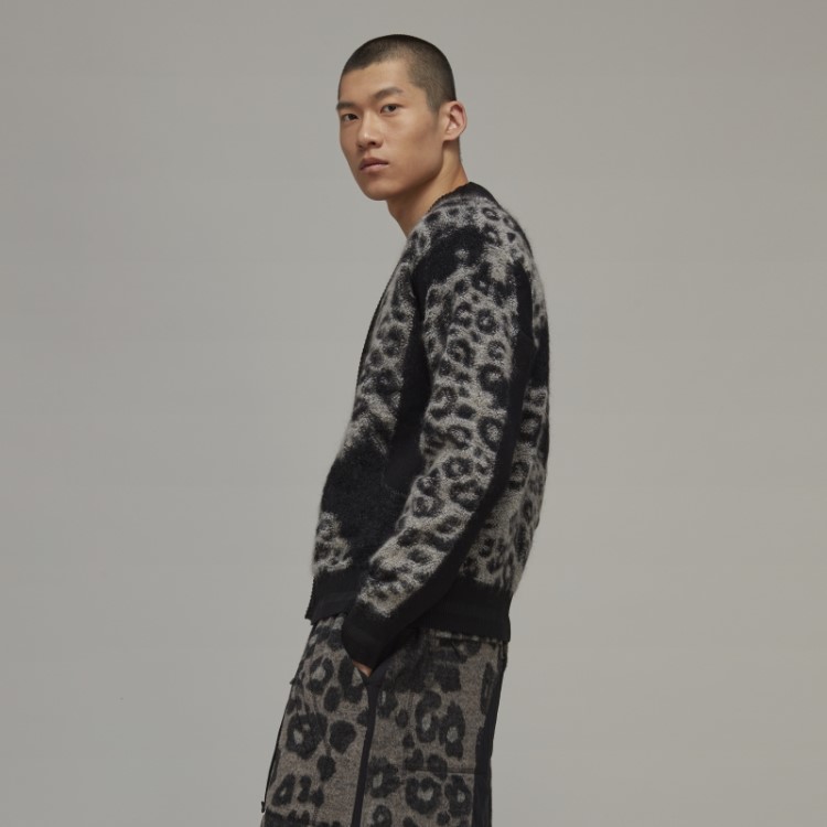 Cardigã De Malha Leopardo Adidas Y-3