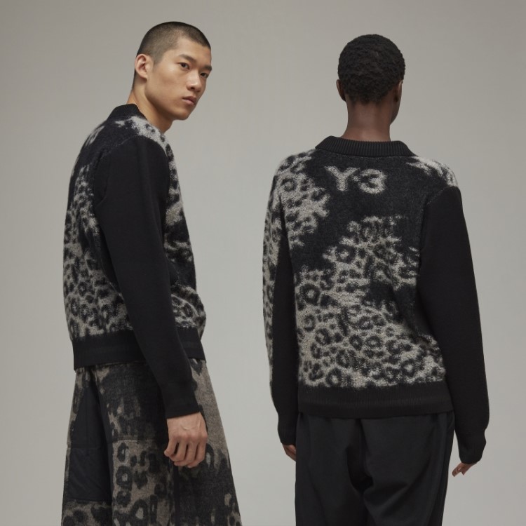 Cardigã De Malha Leopardo Adidas Y-3