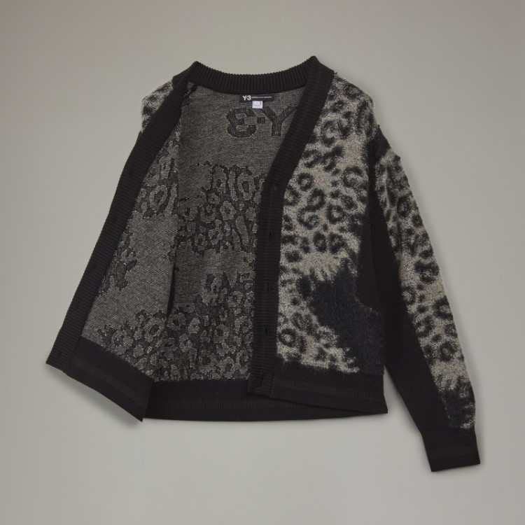 Cardigã De Malha Leopardo Adidas Y-3