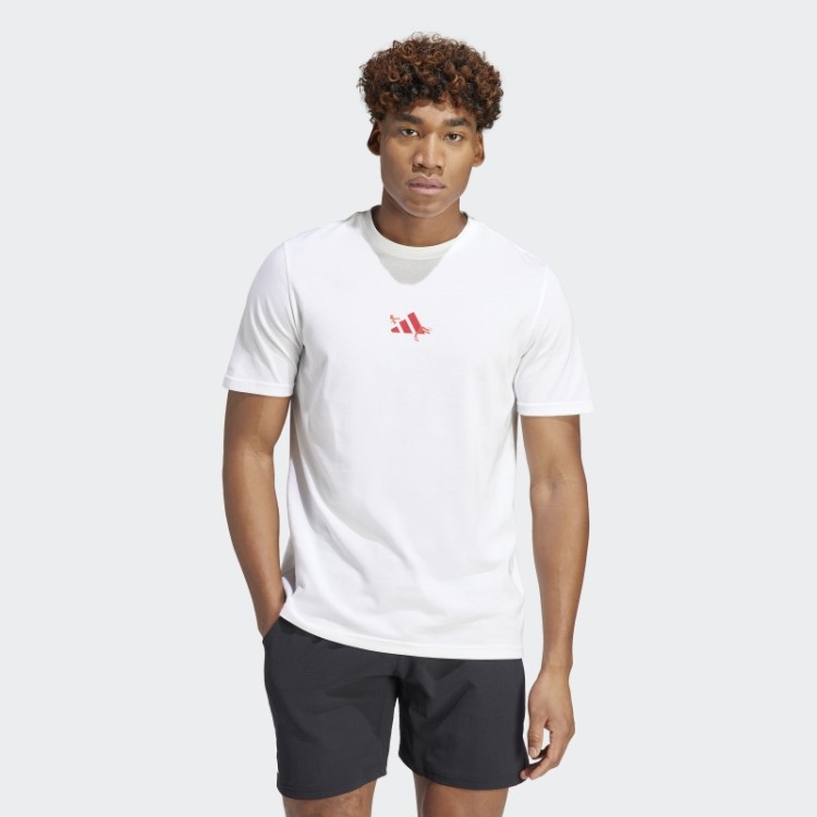 Aeroready Tênis Roland Garros T-shirt Gráfico Adidas Branco