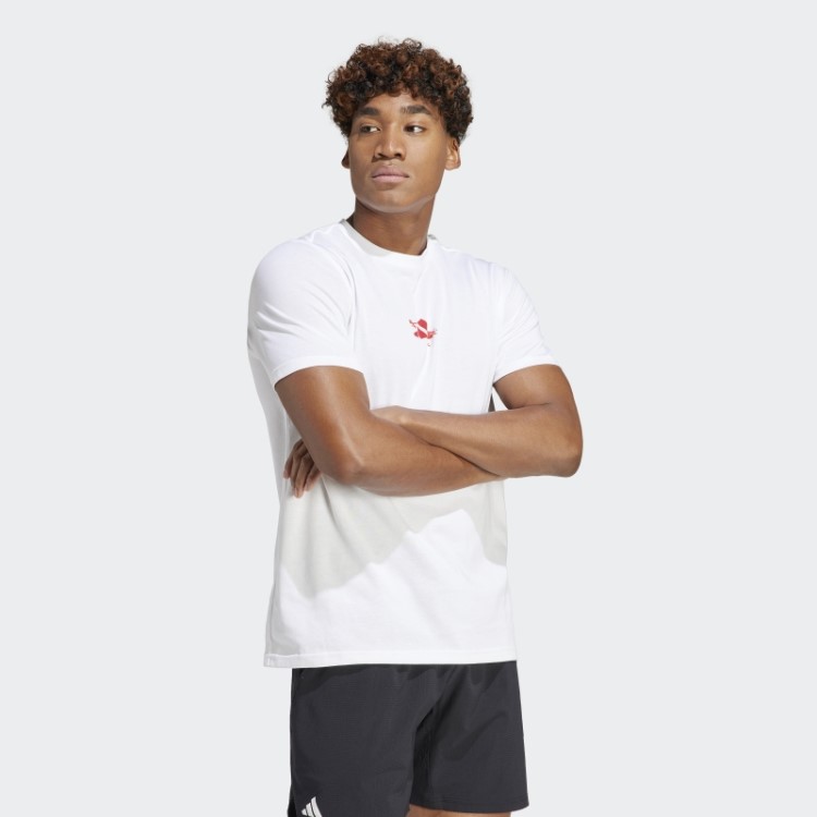Aeroready Tênis Roland Garros T-shirt Gráfico Adidas Branco