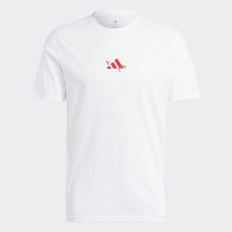Aeroready Tênis Roland Garros T-shirt Gráfico Adidas Branco