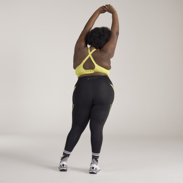 Leggings De Corrida Adidas By Stella Mccartney Truepace - Moda Plus Size Preta