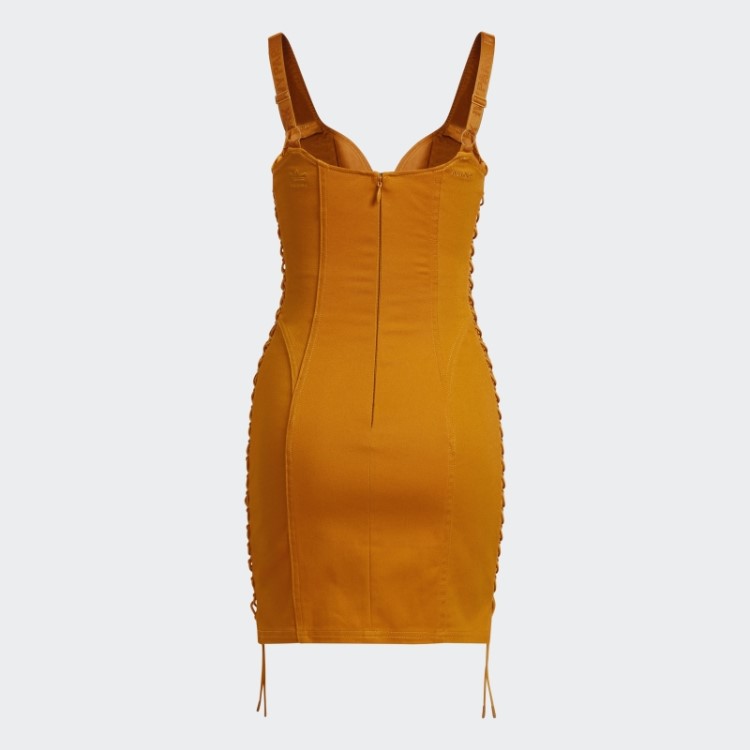 Mini Vestido Sarja Laranja Adidas Focus