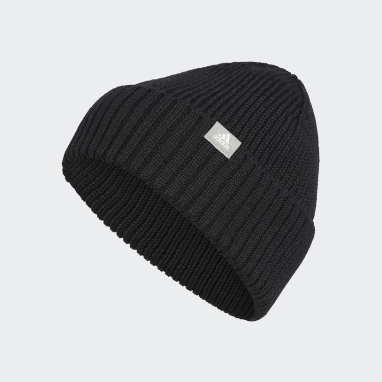 Gorro Adidas Com Dobra Na Moda Preto
