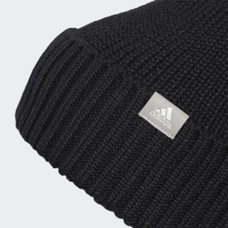 Gorro Adidas Com Dobra Na Moda Preto