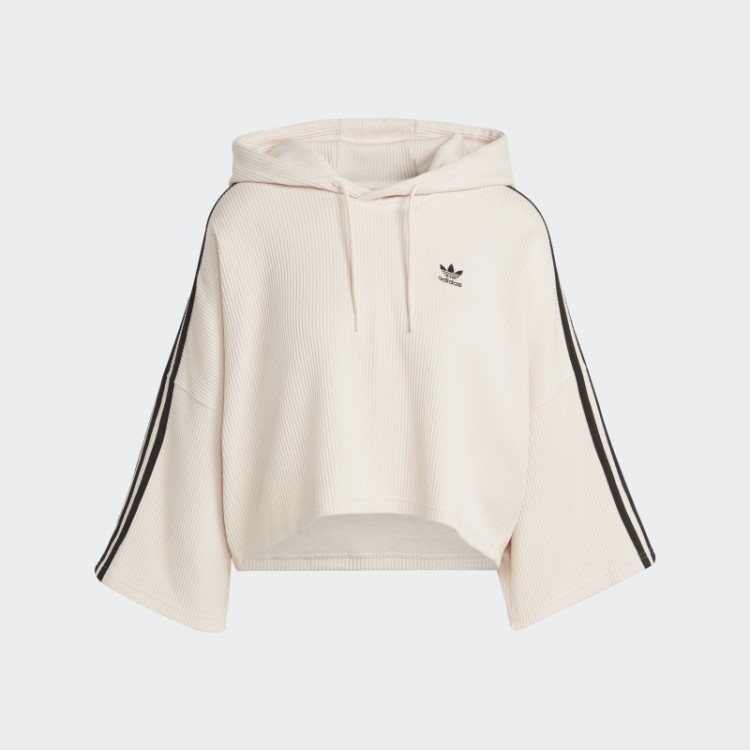 Moletom Com Capuz Branco Adidas
