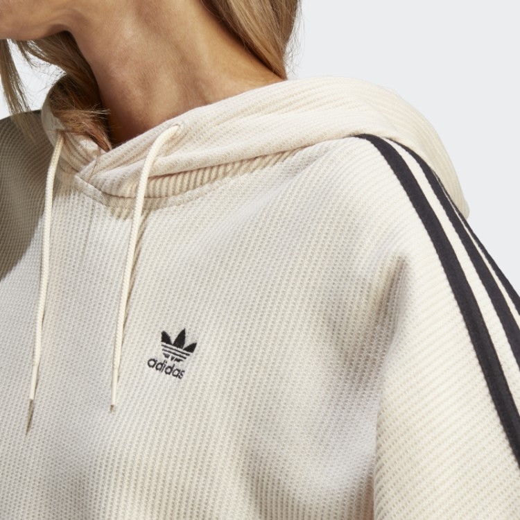 Moletom Com Capuz Branco Adidas
