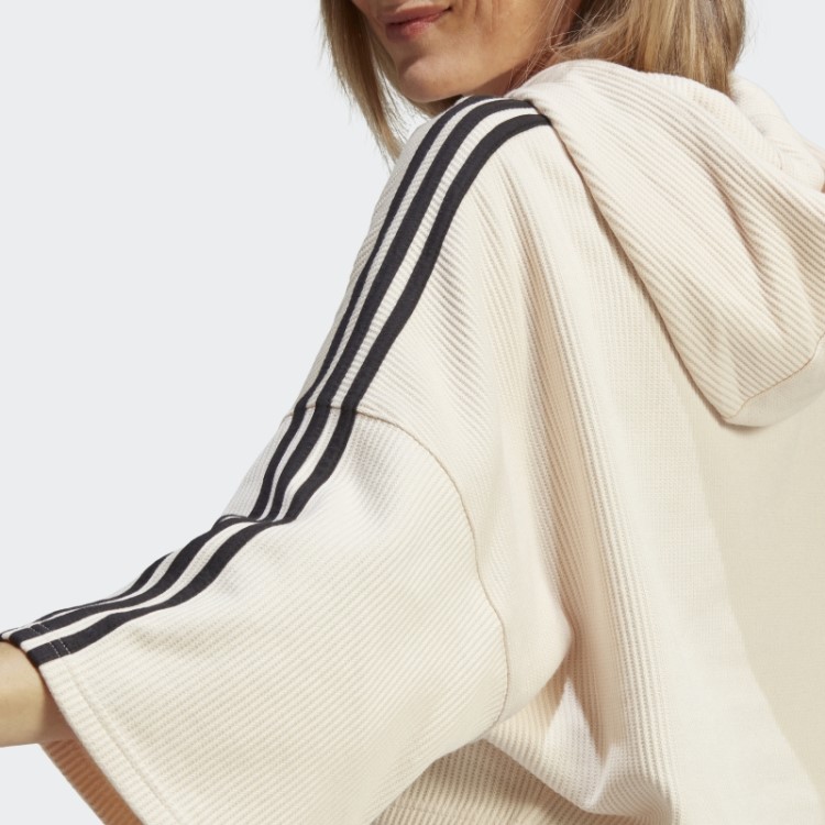 Moletom Com Capuz Branco Adidas