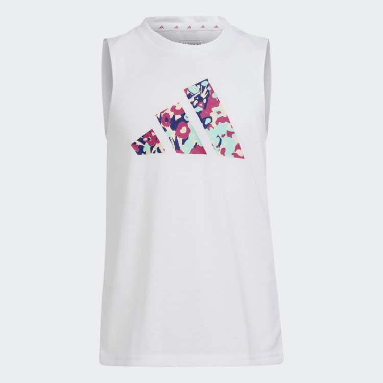 Adidas Train Essentials Sazonal Aeroready Regata De Treino Com Logo Regular Fit Branca