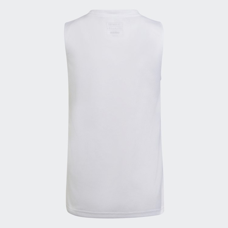 Adidas Train Essentials Sazonal Aeroready Regata De Treino Com Logo Regular Fit Branca