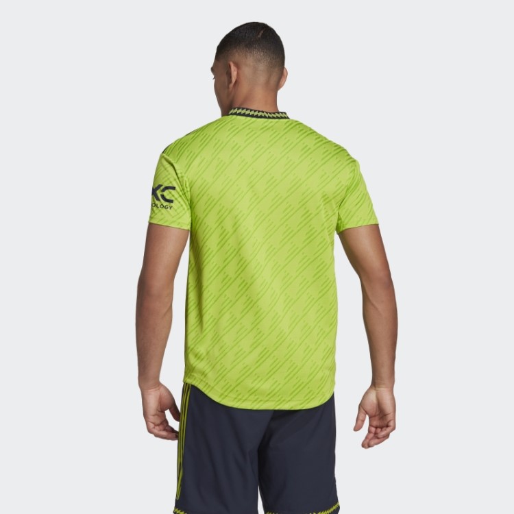 Adidas Manchester United 22/23 Terceira Camisa Autêntica Slime