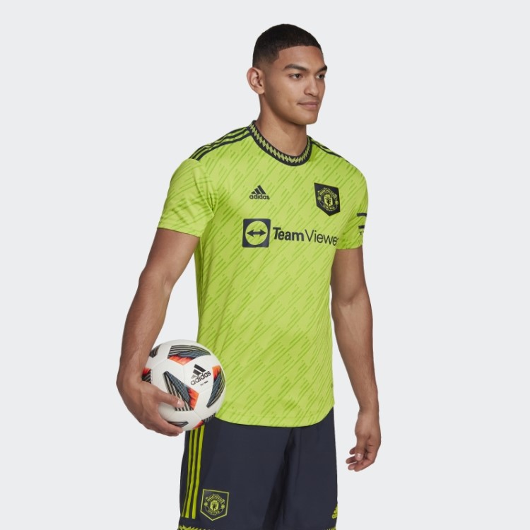 Adidas Manchester United 22/23 Terceira Camisa Autêntica Slime