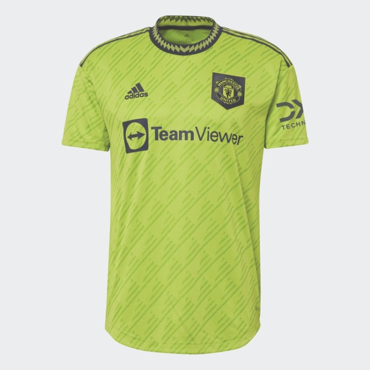 Adidas Manchester United 22/23 Terceira Camisa Autêntica Slime